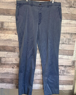 Corbin Twill Chino Pants Mens 40x34 Blue Vintage Wash Preppy USA NEW